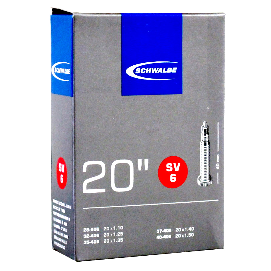 SCHWALBE Schlauch SV6 Prestaventil 20"/40/28/40-406