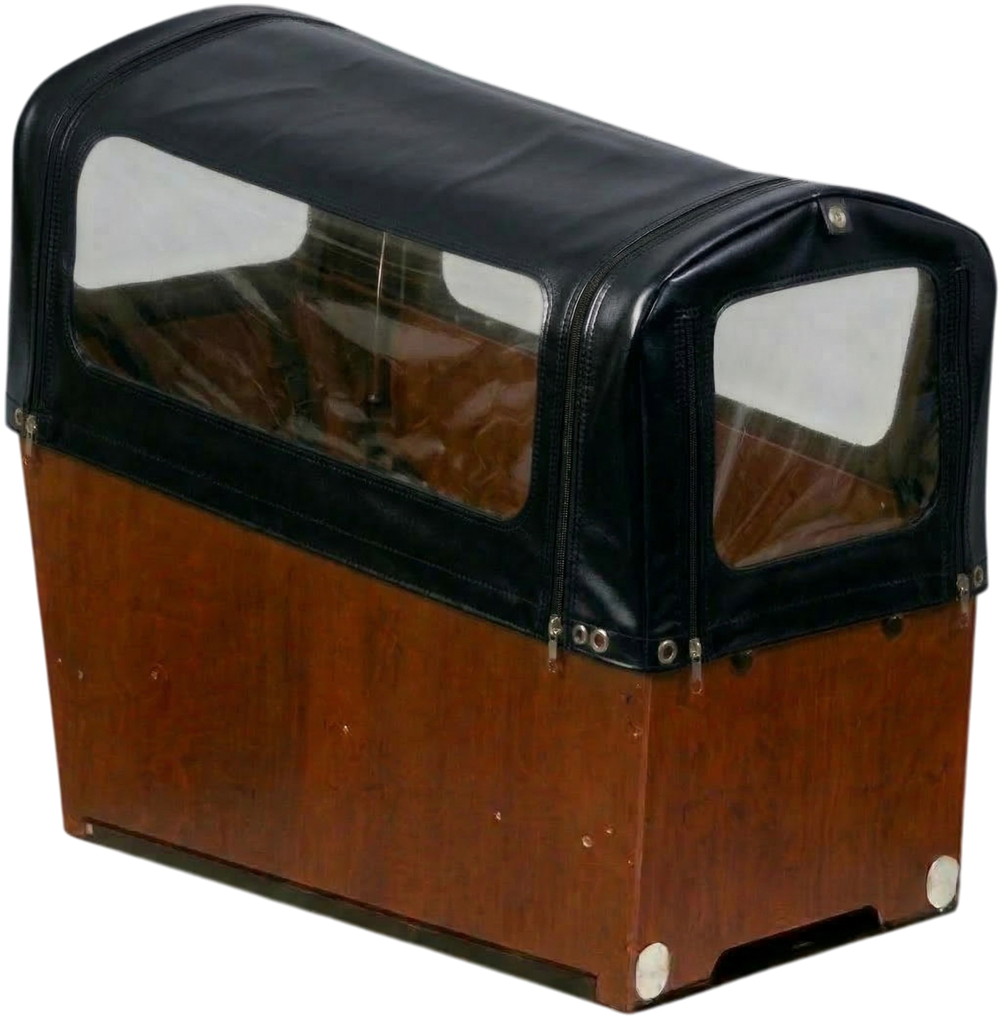 BAKFIETS.NL Wetterzelt Trike 90% offen mit Reissverschluss