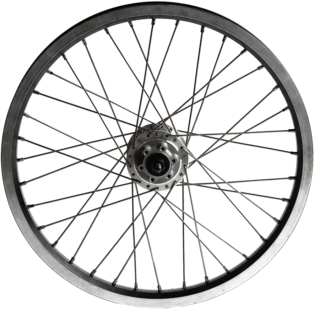 BAKFIETS.NL Vorderrad 20" mit Nabendynamo Andra40 Shimano DH-3D32-NT 6 Loch Disc/V-Brake